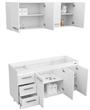 Combo Cocina MOSCONI 10143 1,40 mts EXPRESS Blanco S/Bacha 