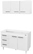 Combo Cocina MOSCONI 10139 1,20 mts EXPRESS Blanco S/Bacha