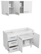 Combo Cocina MOSCONI 10139 1,20 mts EXPRESS Blanco S/Bacha