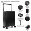 Valija WANDERLUST 39950 Urban Hard PP Negro 20" 