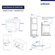 Horno A Gas DREAN HGDR601CN Empotrable 60 cm Negro Digital 
