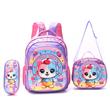 Set X3 Mochila Lunchera y Cartuchera SKORA 42947 Think Happy