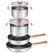 Sartén Ollas TEFAL G720S604 Optispace  6 piezas 