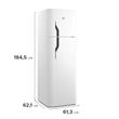 Heladera GAFA HGNF3900B Blanca 347lts