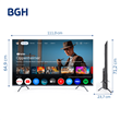 Smart Tv Led BGH B5024US6G UHD 50" Google Tv 