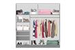 Placard ORLANDI SUAVE 3163 2 Puertas Corredizas 1.38 Mts Abedul 