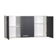 Alacena PLATINUM 3037 bco/gris grafito 120cm