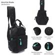 Mochila SKORA Riada Pockets 40334 Correa Doble Función Negro