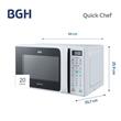 Microondas BGH B120DB20I ECO 20LT Digital Blanco 
