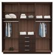Placard MOSCONI DAKAR PLUS 56587 214×209×46 12 Puertas Wengue