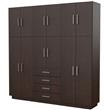 Placard MOSCONI DAKAR PLUS 56587 214×209×46 12 Puertas Wengue