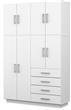 Placard MOSCONI DAKAR PLUS 56599 214×140×46 cm 8 Puertas Blanco 