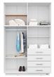 Placard MOSCONI DAKAR PLUS 56599 214×140×46 cm 8 Puertas Blanco 