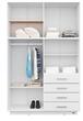 Placard MOSCONI DAKAR PLUS 56599 214×140×46 cm 8 Puertas Blanco 