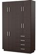 Placard MOSCONI DAKAR PLUS 56603 214×140×46 cm 8 Puertas Wengue