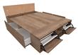 Cama Box MOSCONI 57034 Benethon 2 PL 1.40 Grei