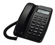 Teléfono PHILIPS CRD150B/77 Fijo Mesa/Pared Negro