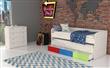 Kit Cajones MOSCONI 81028 Bajo Cama 190×45×20 cm (Verde/Amarillo/Lila)