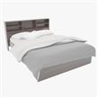 Cama 2 Plazas ORLANDI 73 Con Repisa Jacaranda 