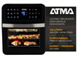 Freidora ATMA 94HFR582DP De Aire y Horno Digital 11,6 Lts 1800w Negro