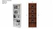 Biblioteca MOSCONI DAKAR 81048 181X60X29 Con Estantes Wengue
