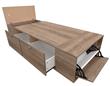 Cama Box MOSCONI 57023 Benethon 80 81x192x38 cm Grei