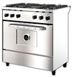 Cocina MORELLI KUMA18079 Puerta Ciega 5 Hornallas