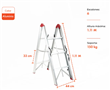 Escalera GARDEN LIFE TE1230 compacta 3 escalones