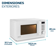 Microondas PHILCO MPHDW23UAP digital 23 lts 900w blanco