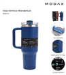 Vaso Térmico WANDERLUST 39429 con Bombilla 1200ml azul