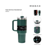 Vaso Térmico WANDERLUST 39432 con Bombilla 1200ml verde