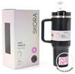 Vaso térmico SKORA 37127 con bombilla y tapon nube 1200ml negro