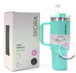Vaso térmico SKORA 37123 con bombilla y tapon nube 1200ml verde