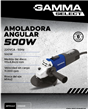 Amoladora GAMMA G1922AR angular 115mm 500w