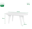 Mesa GARDEN LIFE CHICAGO F445000 de Jardín Ovalada 170cm (Patas reforzadas)