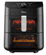 Freidora de aire MIDEA AF-D211BAR1 sin aceite 2 zonas 11 litros