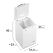 Freezer Horizontal GAFA FGHF100B-S función turbo 100L blanco