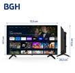 Smart Tv BGH B3225G5A LED HD Frameless Android TV 32"