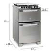 Cocina ELECTROLUX 56DXQ Doble Horno Acero Inox 56 Cm