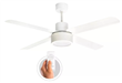 Ventilador PROTALIA 3418 De Techo control remoto blanco