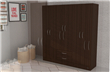 Placard MOSCONI 57080 26 Pack 6 puertas chocolate