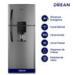 Heladera DREAN HDR370F61E con freezer cíclica 362l gris