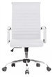 Sillón de escritorio BIG MARKET CROMO ALTA blanca