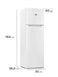 Heladera GAFA HGF252B Cíclica 257L Puerta Reversible Blanca