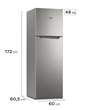 Heladera GAFA HGF311P Cíclica 319L Puerta Reversible Plata