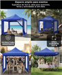 Gazebo GADNIC GAZEBO01 plegable reforzado 3X3 mts azul