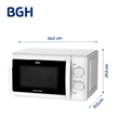 Microondas BGH Quick Chef B120M20I 20L Mecánico