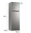 Heladera GAFA HGNW251P Inverter No frost 262L Plateada Dispenser