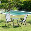 Set de Jardín AVELINO FR-ITS034 mesa 60cm + 2 Sillones Plegables