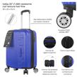 Valija WANDERLUST 39379 Urban Mode 20" de cabina azul